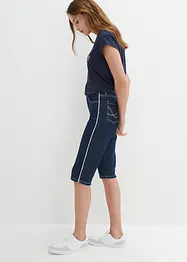 Slim fit high waist jeans bermuda, bonprix