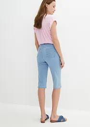 Slim fit high waist jeans bermuda, bonprix