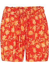Short met strikkoordjes van viscose, bpc bonprix collection