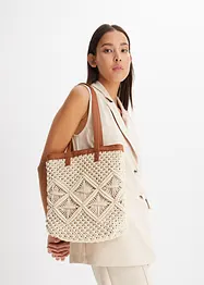 Macramé shopper, bonprix