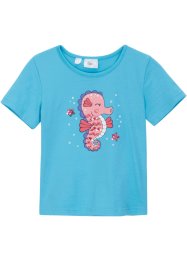 Meisjes T-shirt met pailletten, bpc bonprix collection