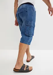 Lange jeans bermuda, loose fit, bonprix