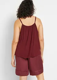 Top met spaghettibandjes van soepele viscose, bonprix