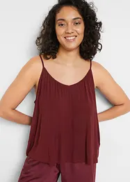 Top met spaghettibandjes van soepele viscose, bonprix