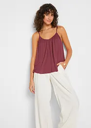 Top met spaghettibandjes van soepele viscose, bonprix