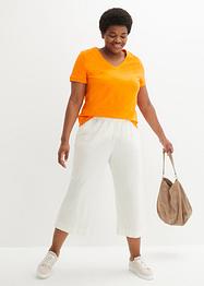 Culotte met linnen, tot op de kuit, bpc bonprix collection
