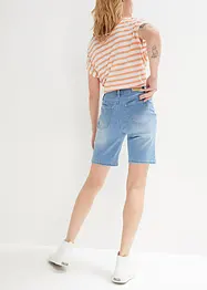 Straight jeans bermuda,  mid waist, bonprix