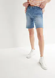 Straight jeans bermuda,  mid waist, bonprix