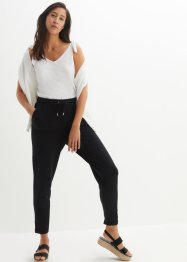 Comfortabele jersey broek met strikkoordjes, bpc bonprix collection