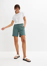 High waist short van twill, bonprix