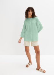 Katoenen blouse van mousseline, 7/8 mouw, bpc bonprix collection
