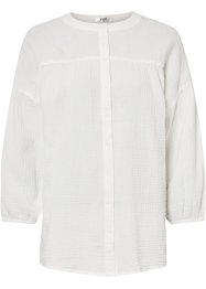 Katoenen blouse van mousseline, 7/8 mouw, bpc bonprix collection