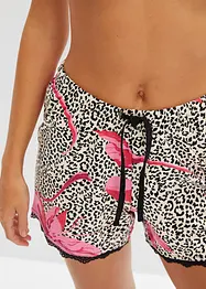 Short met sierlijk kant (set van 2), bonprix