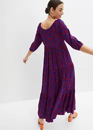 Gedessineerde maxi jurk van soepele viscose, bonprix
