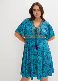 Gedessineerde jersey jurk, bonprix