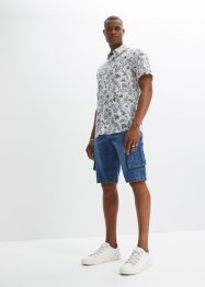 Overhemd van zomers materiaal met korte mouwen, John Baner JEANSWEAR