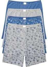 Lange dames boxer met biologisch katoen  (set van 4), bonprix