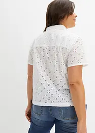 Blouse met broderie anglaise, bonprix