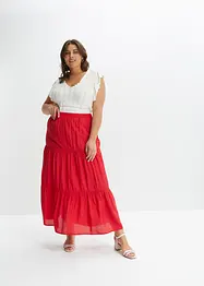 Maxi rok met volant, bonprix