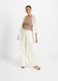 Lang ajour vest, bonprix
