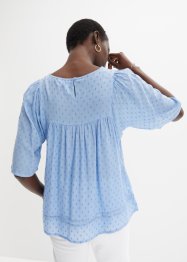 Transparante blouse met gehaakte kant, RAINBOW