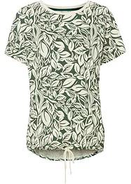 High-low shirt met strikkoordjes, bonprix