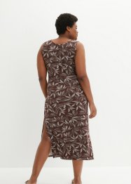 Maxi jurk met split en viscose, bpc bonprix collection