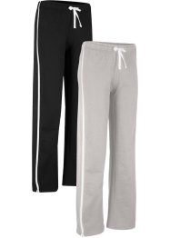 Katoenen sweatpants (set van 2), straight, bpc bonprix collection