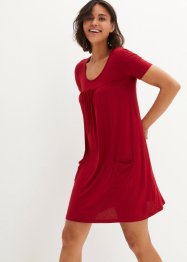 Jersey mini jurk van viscose, loopt wijd uit, bpc bonprix collection