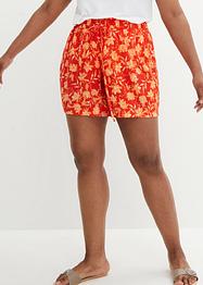 Short met strikkoordjes van viscose, bpc bonprix collection