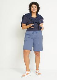 Sport bermuda met viscose in doorgestikte look, bpc bonprix collection