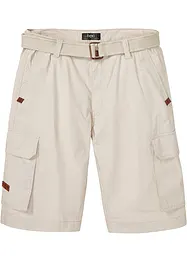 Cargo bermuda met riem, regular fit, bonprix