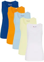 Katoenen longtop (set van 5), bonprix