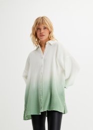 Lange blouse van mousseline met kleurverloop, RAINBOW
