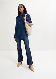Oversized stretch spijkerblouse, bpc bonprix collection
