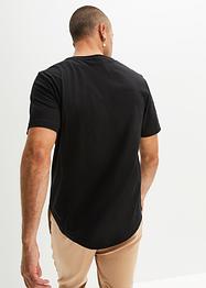 T-shirt van biologisch katoen met borstzak (set van 2), RAINBOW