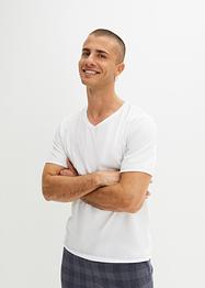 T-shirt met V-hals van biologisch katoen Cradle to Cradle Certified® zilver (set van 2), RAINBOW