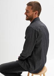Spijkeroverhemd, lange mouw, John Baner JEANSWEAR