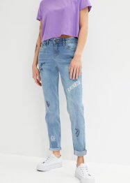 Boyfriend jeans met print, RAINBOW