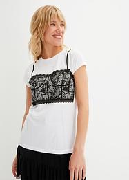 Shirt met print van biologisch katoen, RAINBOW
