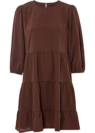 Crêpe jurk met volants, BODYFLIRT