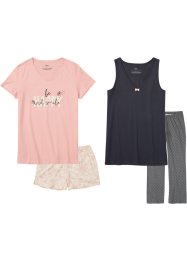 Pyjama en shortama (4-dlg. set), bpc bonprix collection