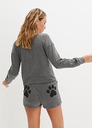 Shortama met cropped longsleeve (2-dlg. set), bpc bonprix collection