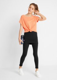 Sportlegging met rok, cropped, bonprix