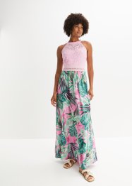 Maxi jurk met print en kant, BODYFLIRT boutique