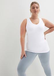 Naadloze sporttop met hooggesloten hals (set van 2), bpc bonprix collection