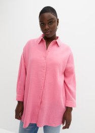 Lange oversized blouse van mousseline, RAINBOW