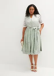Dirndl met jacquard en borduursel (2-dlg. set), bonprix