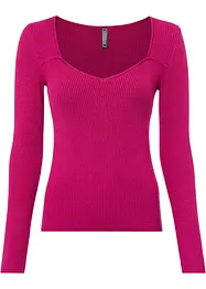 Gebreid shirt in bustierlook, bonprix