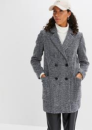 Korte coat in wollen look, RAINBOW